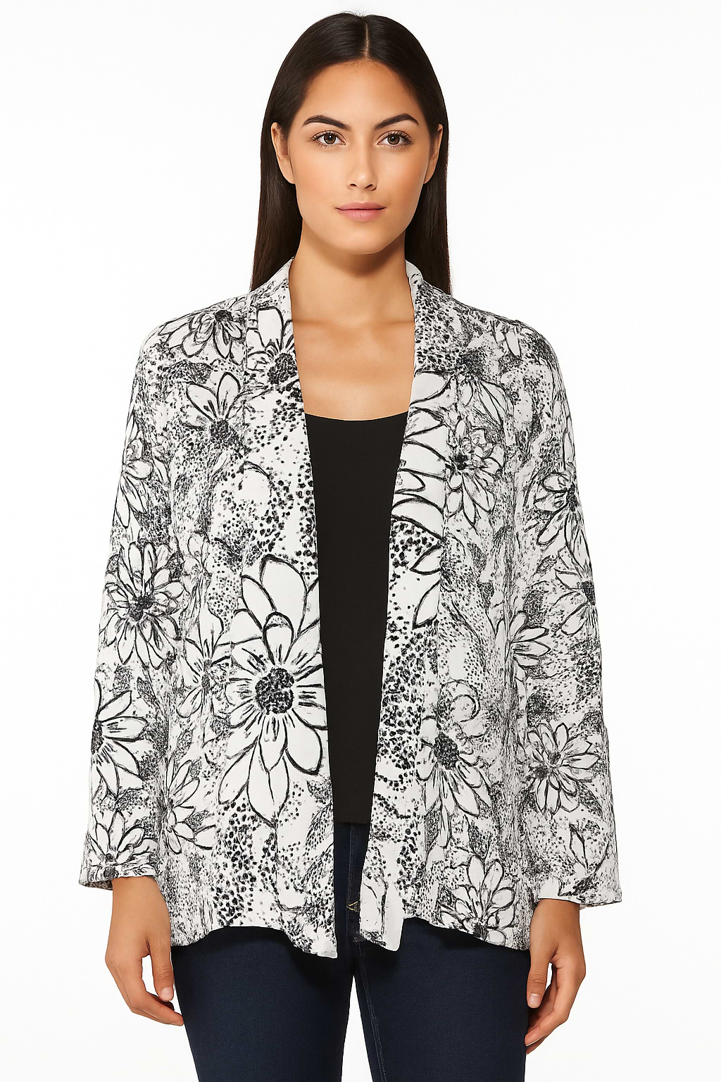 Biff Short Kimono - White