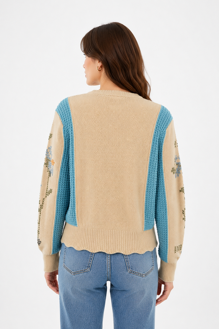 Cross Stitch Embroidered Cardigan