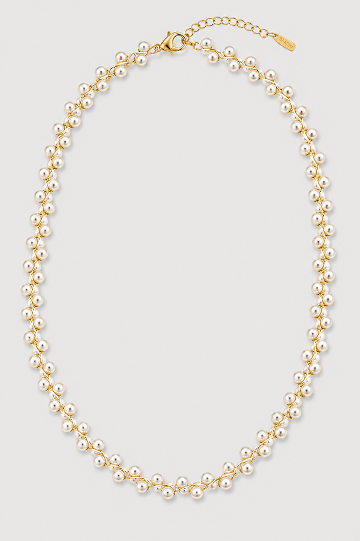 Pearl Cluster Choker Necklace