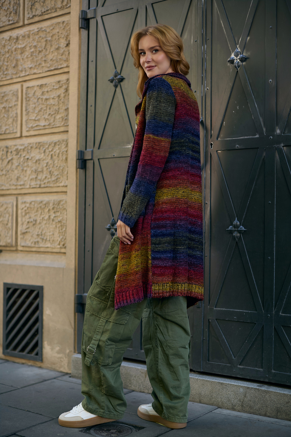 Rainbow Long Cardigan - Multi