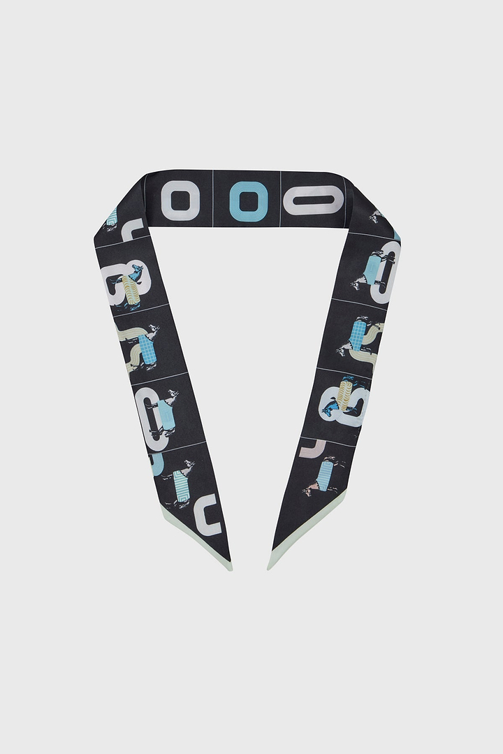 Equestrian Skinny Neck Scarf