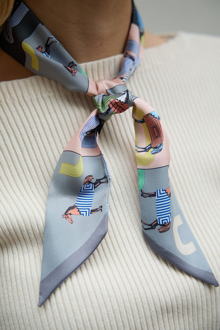 Equestrian Skinny Neck Scarf