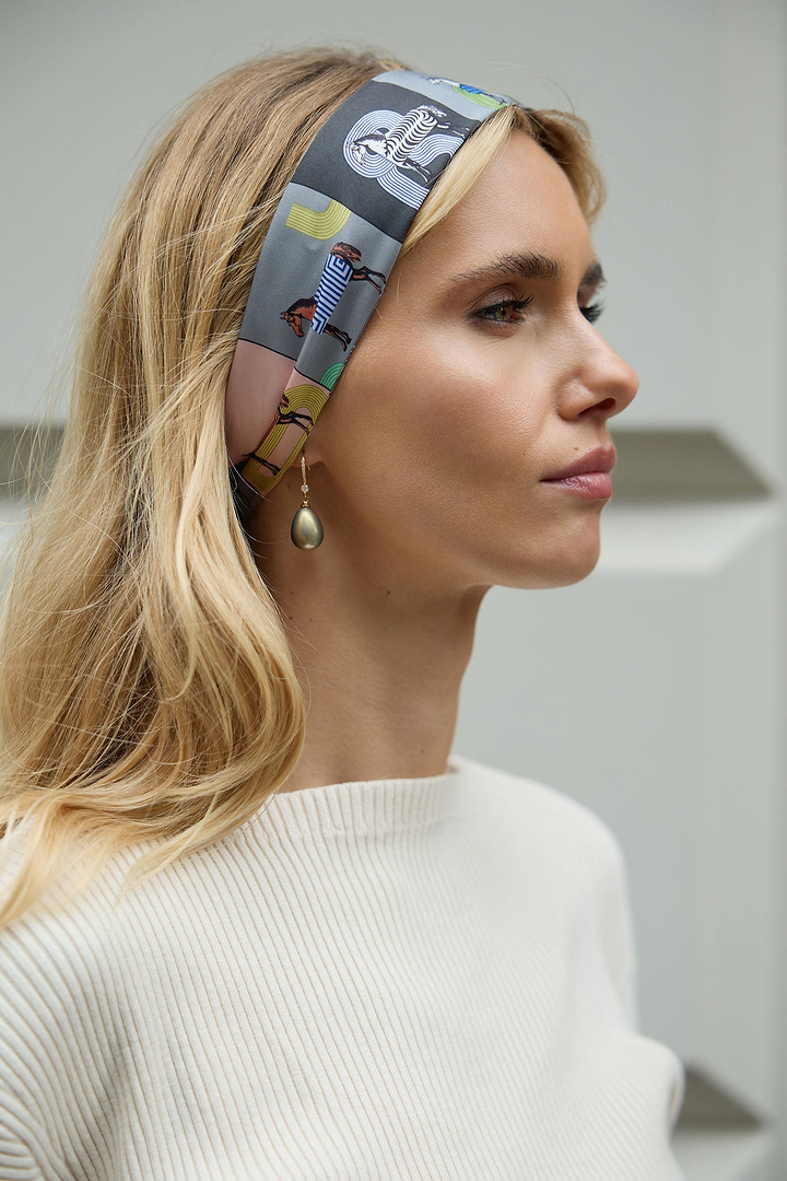 Equestrian Skinny Neck Scarf