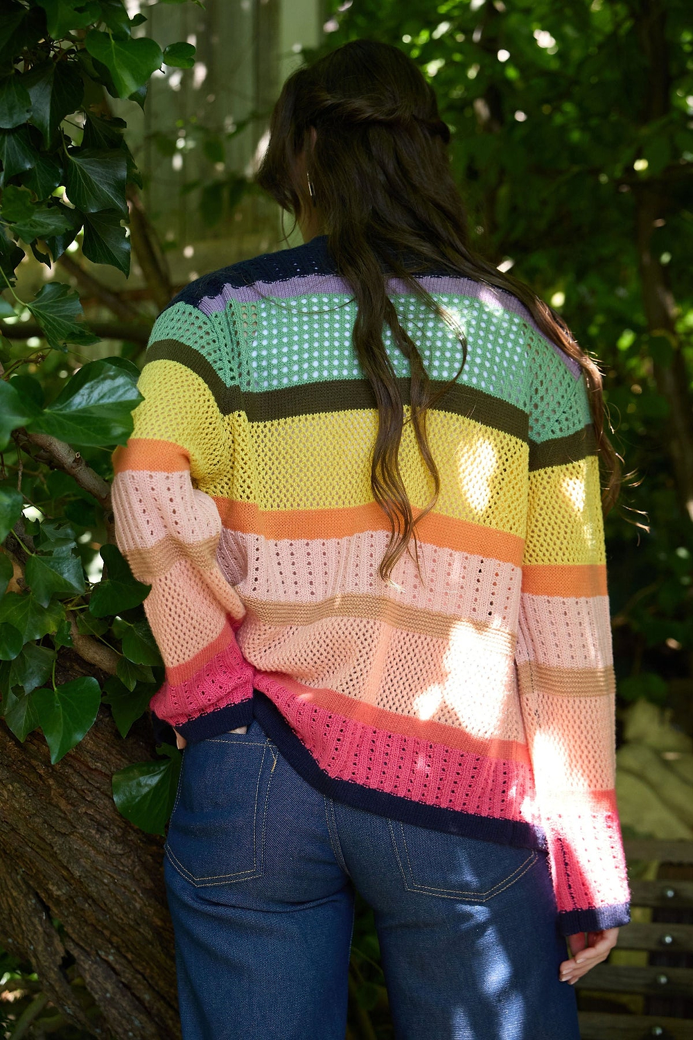 Rainbow Crochet Cardigan - Multi