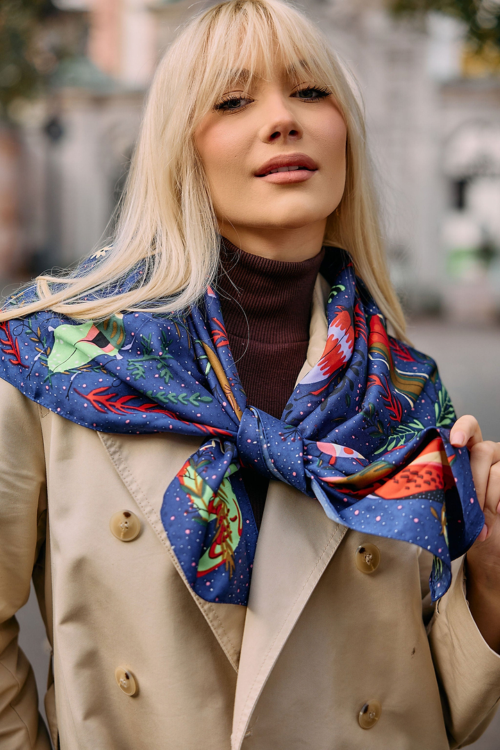 Aviary Botanical Bandana - Navy