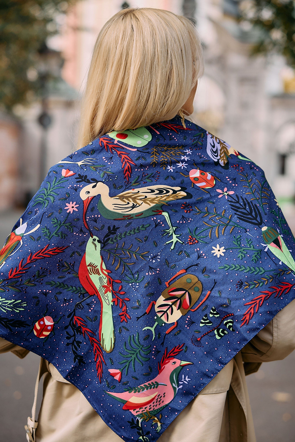 Aviary Botanical Bandana - Navy