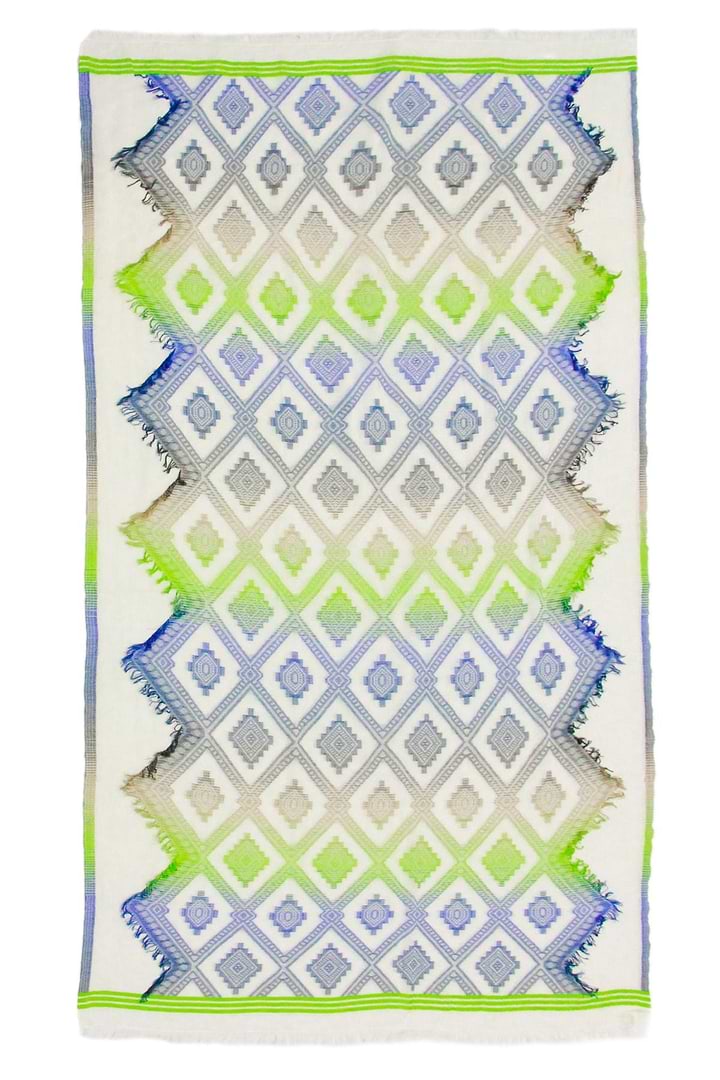 Abstract Tie Dye Diamond Scarf