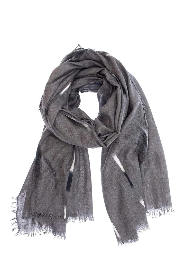 Lahar Metallic Line Scarf - Grey
