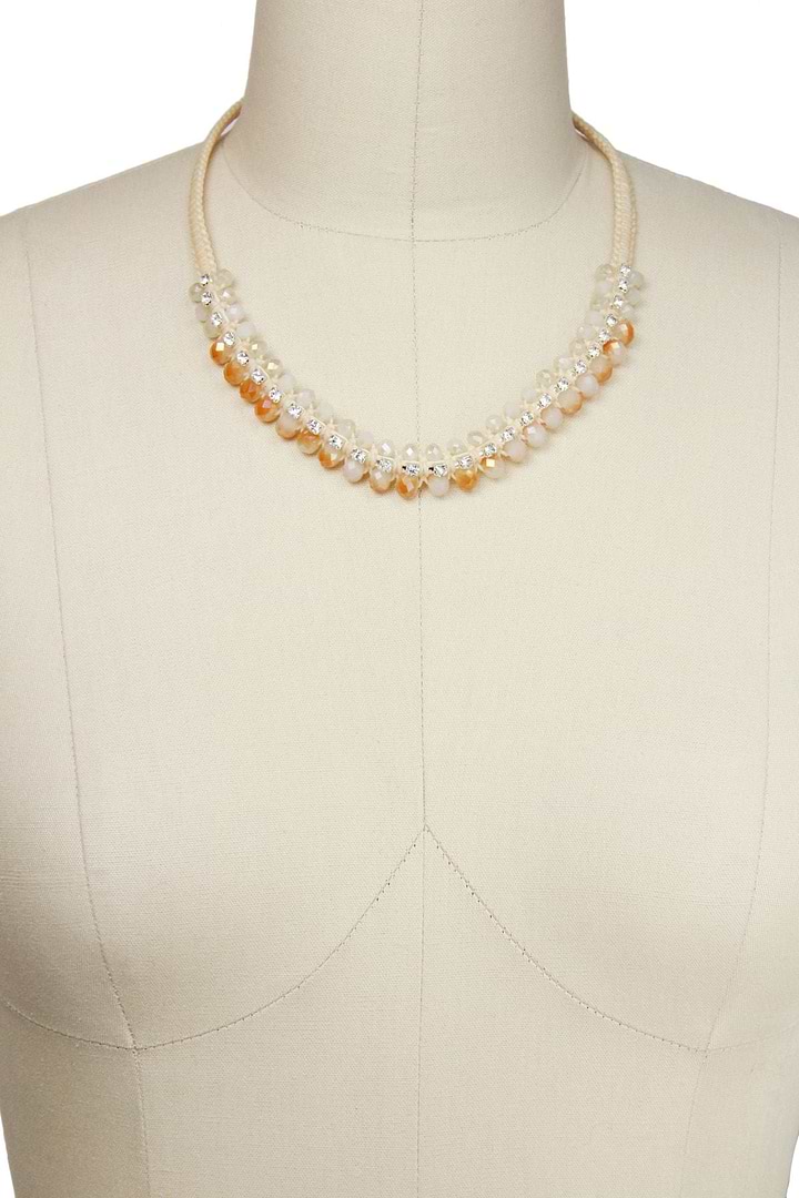 Gabrielle Necklace Peach