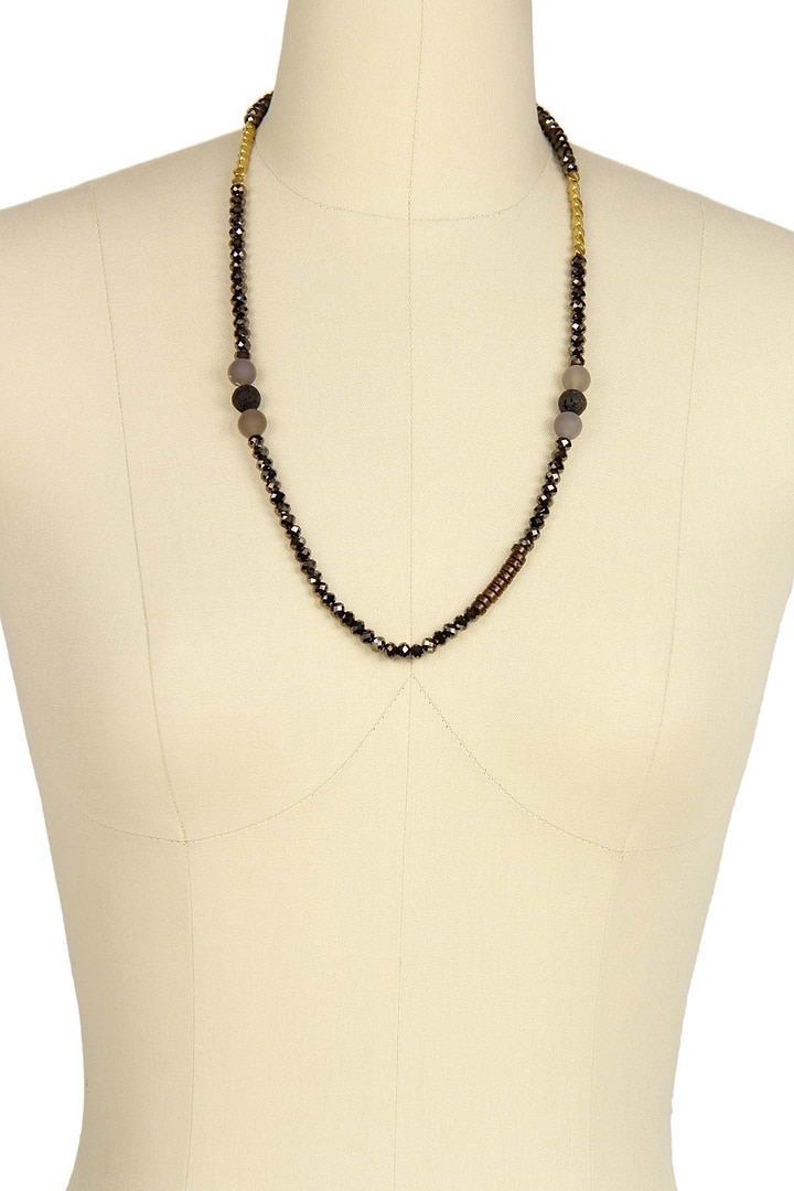 Bronze Coconut Twisted Beads Tassel Bracelet - Bronze