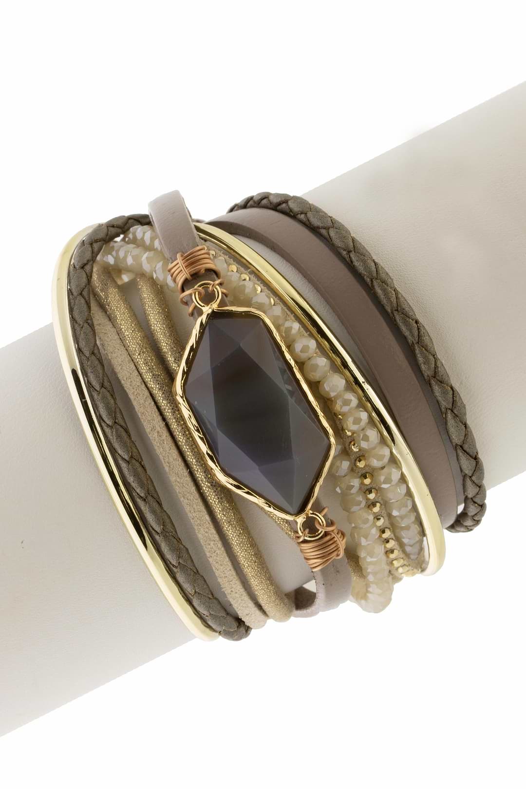 Endless Dream Double Wrap Bracelet - Dim Gray