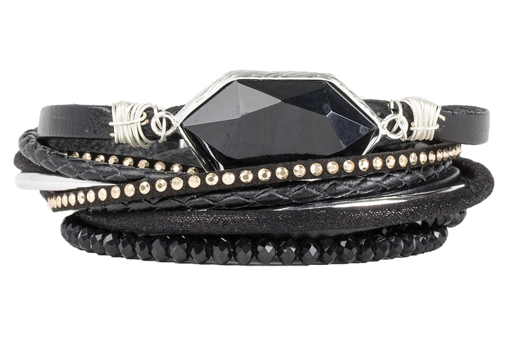 Endless Dream Double Wrap Bracelet - Black