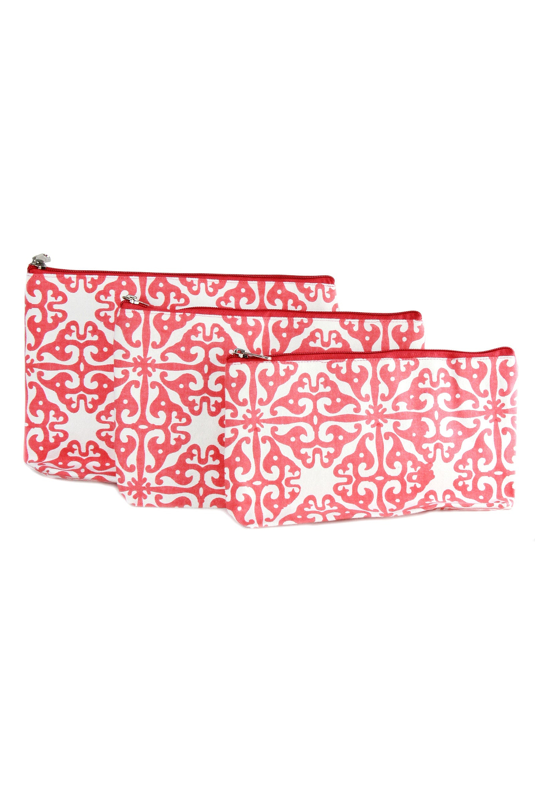 Tile Print Cosmetic Bags Set