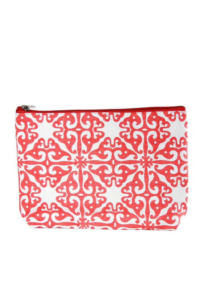 Tile Print Cosmetic Bags Set