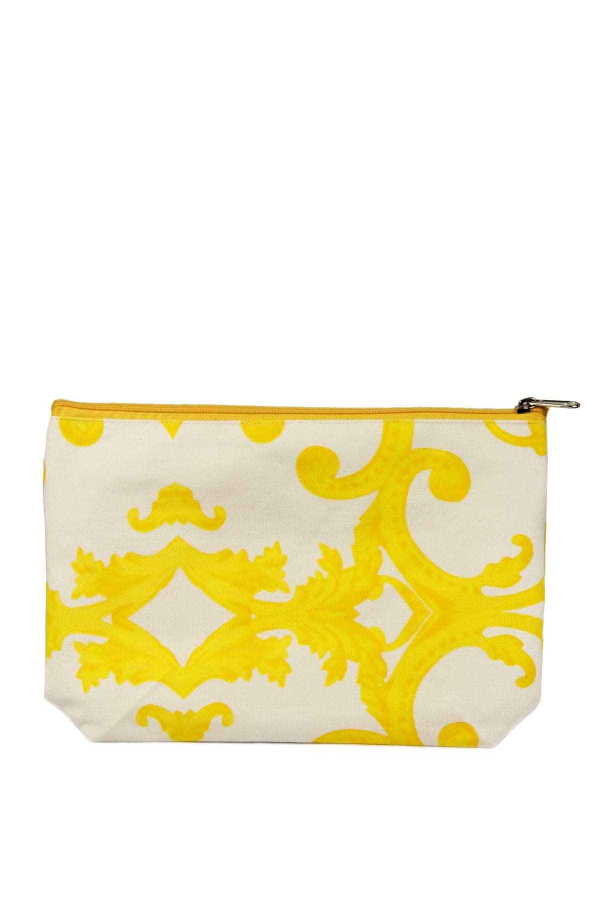 Yellow Regal Print Cosmetic Bag Set
