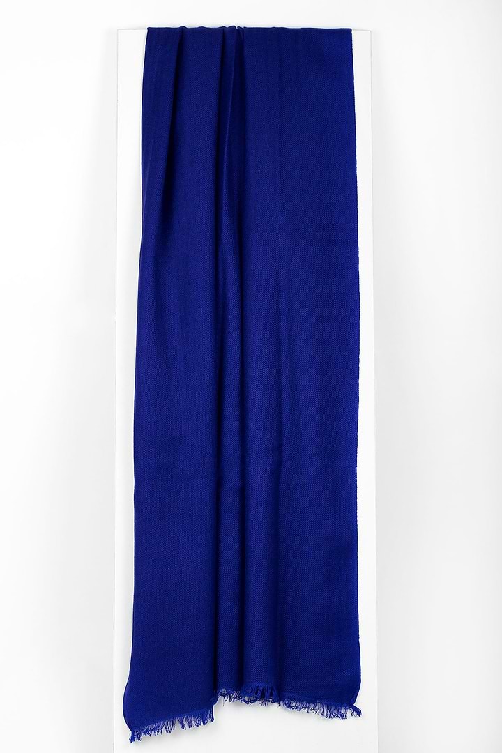Cashmere Silk Scarf - SAACHI - Midnight Blue - Scarf