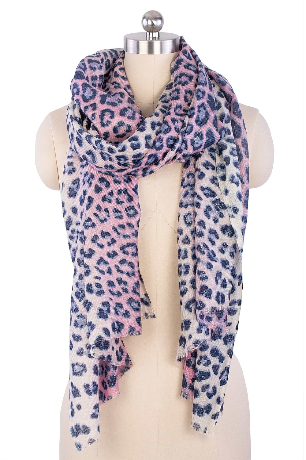 Leopard Heart Scarf Reversible
