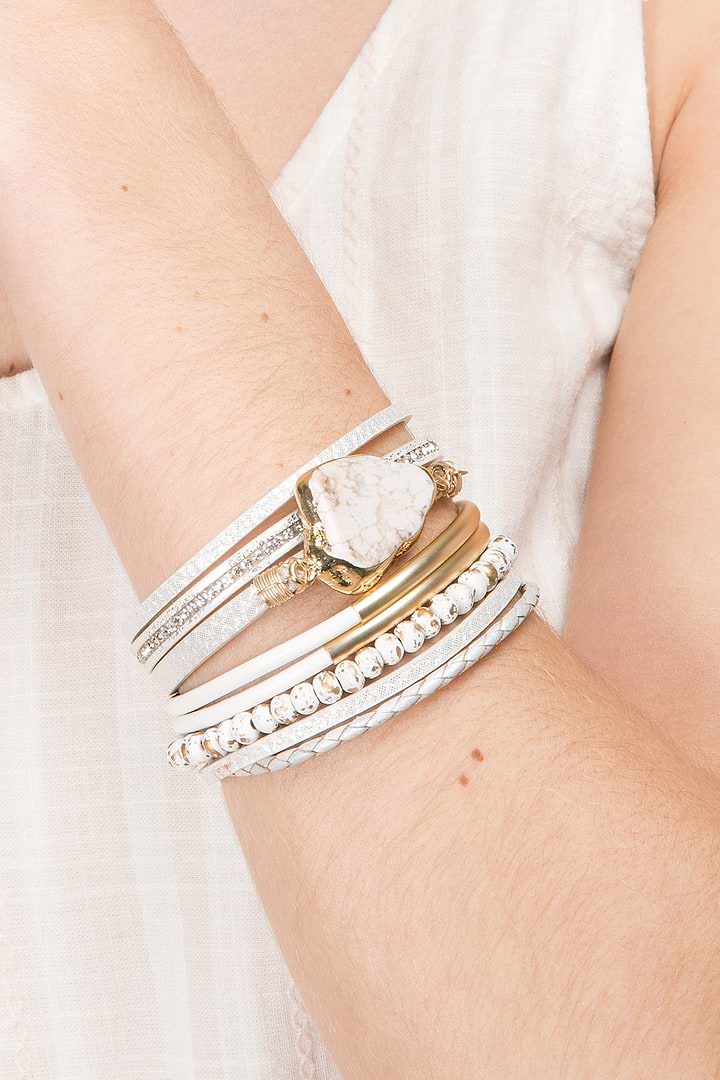 Aria Bracelet - White