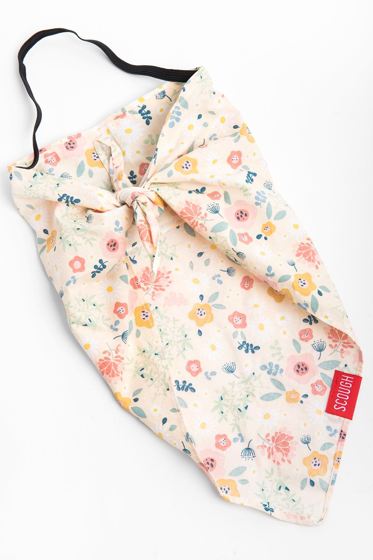 Scough Blush Floral Bandana with Filter