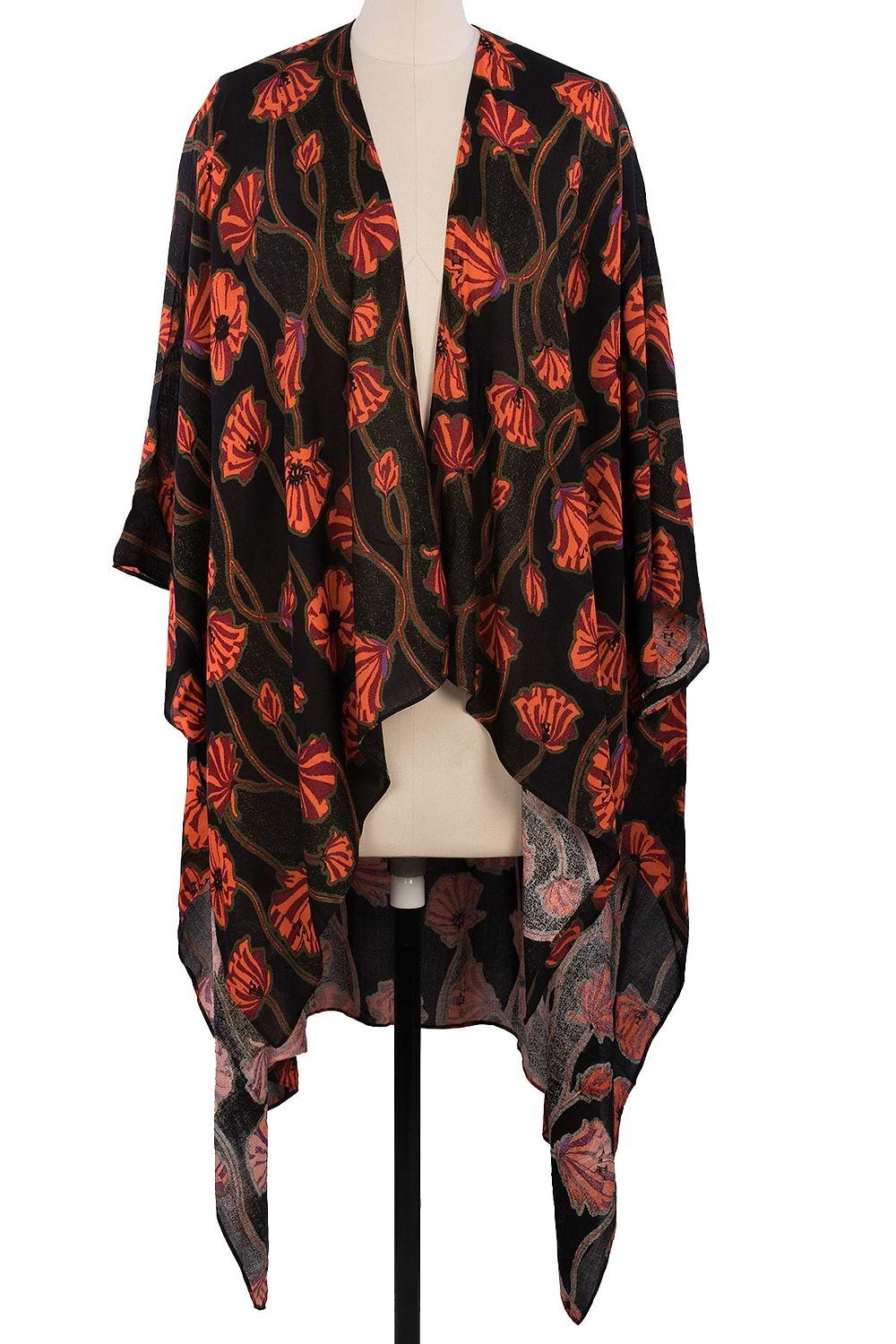 Poppy Field Casual Kimono