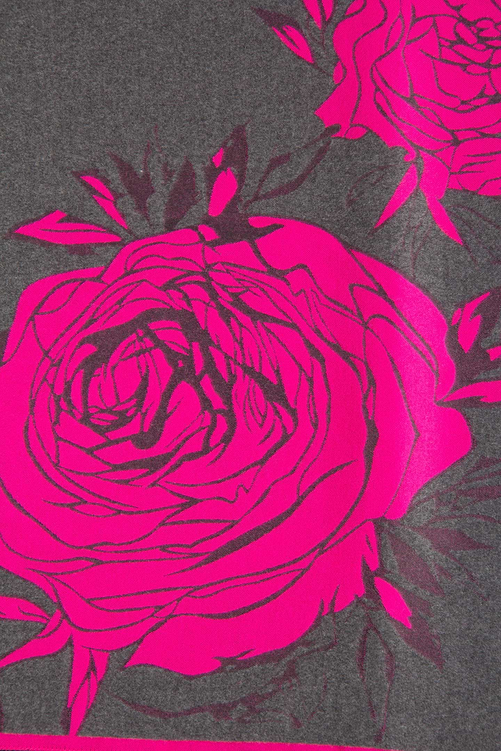 Fiore Reversible Scarf Deep Pink