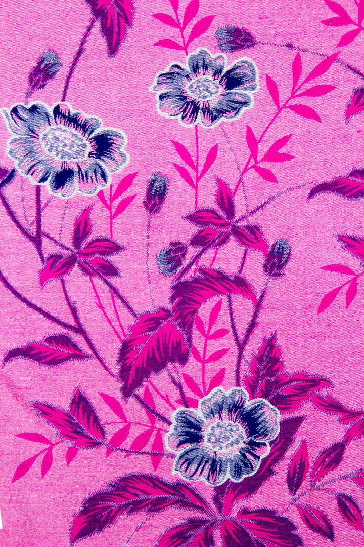 Floral Reversible Scarf - Pale Violetred