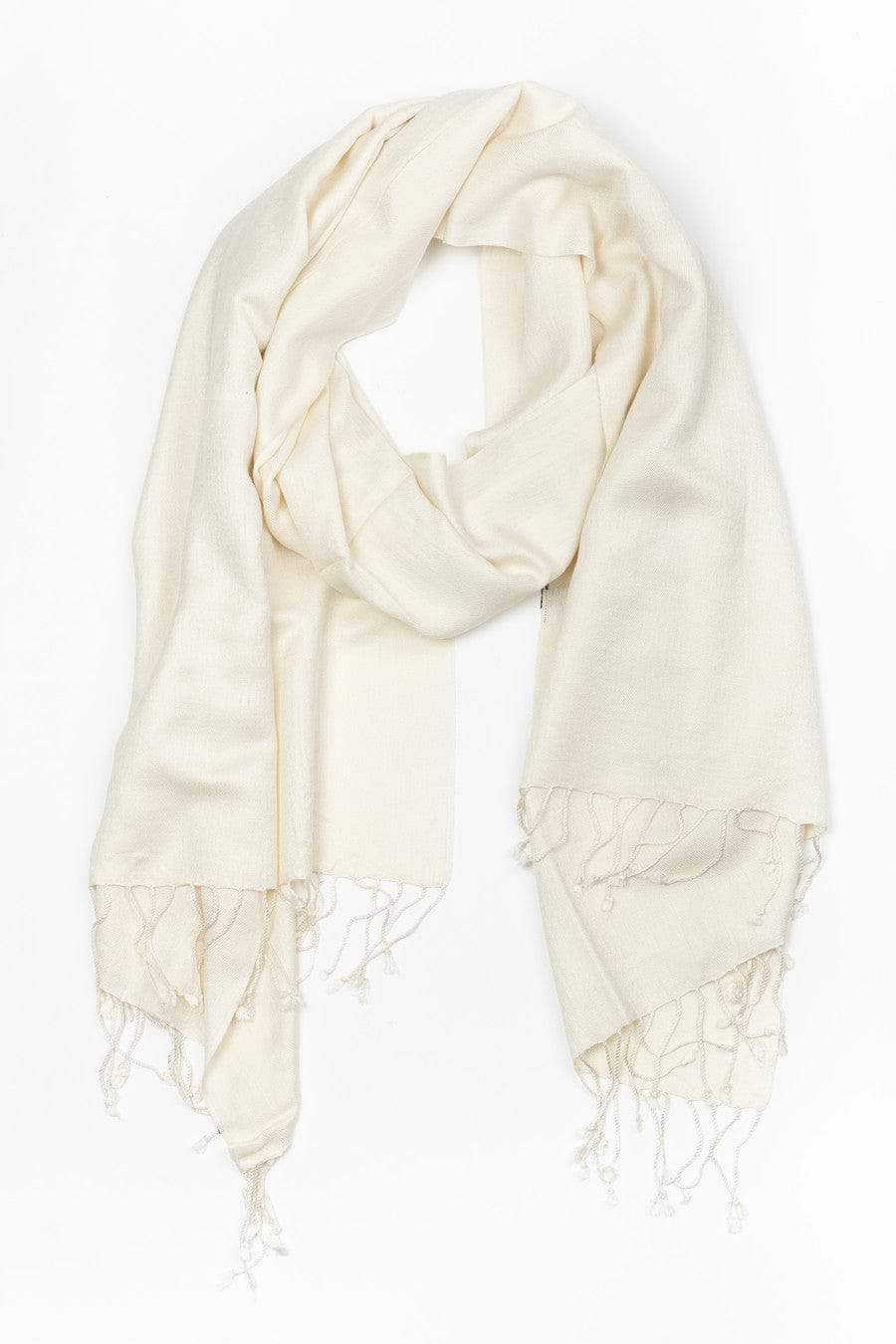 Pashmina Regular Scarf - Ivory