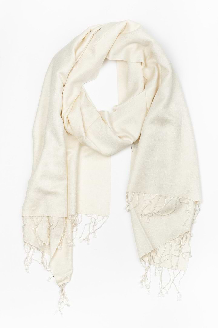 Pashmina Regular Scarf - Ivory