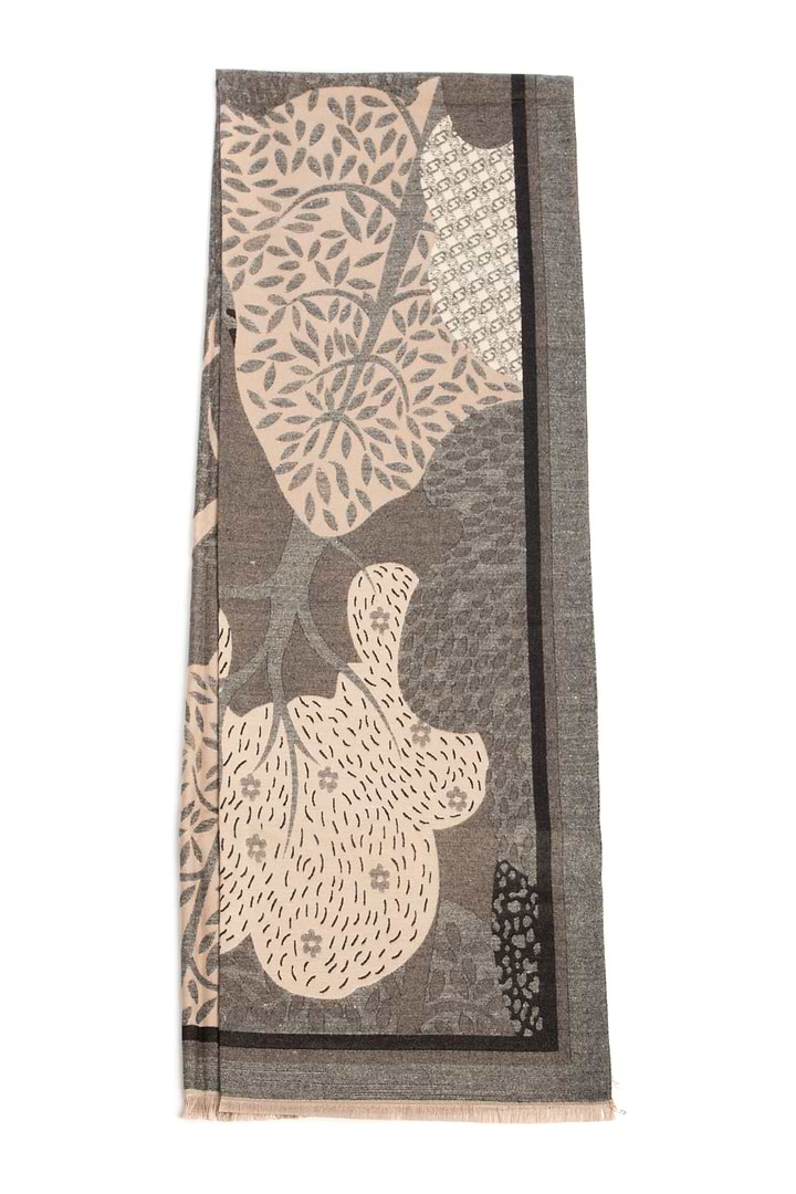 Nature Reversible Scarf - Beige