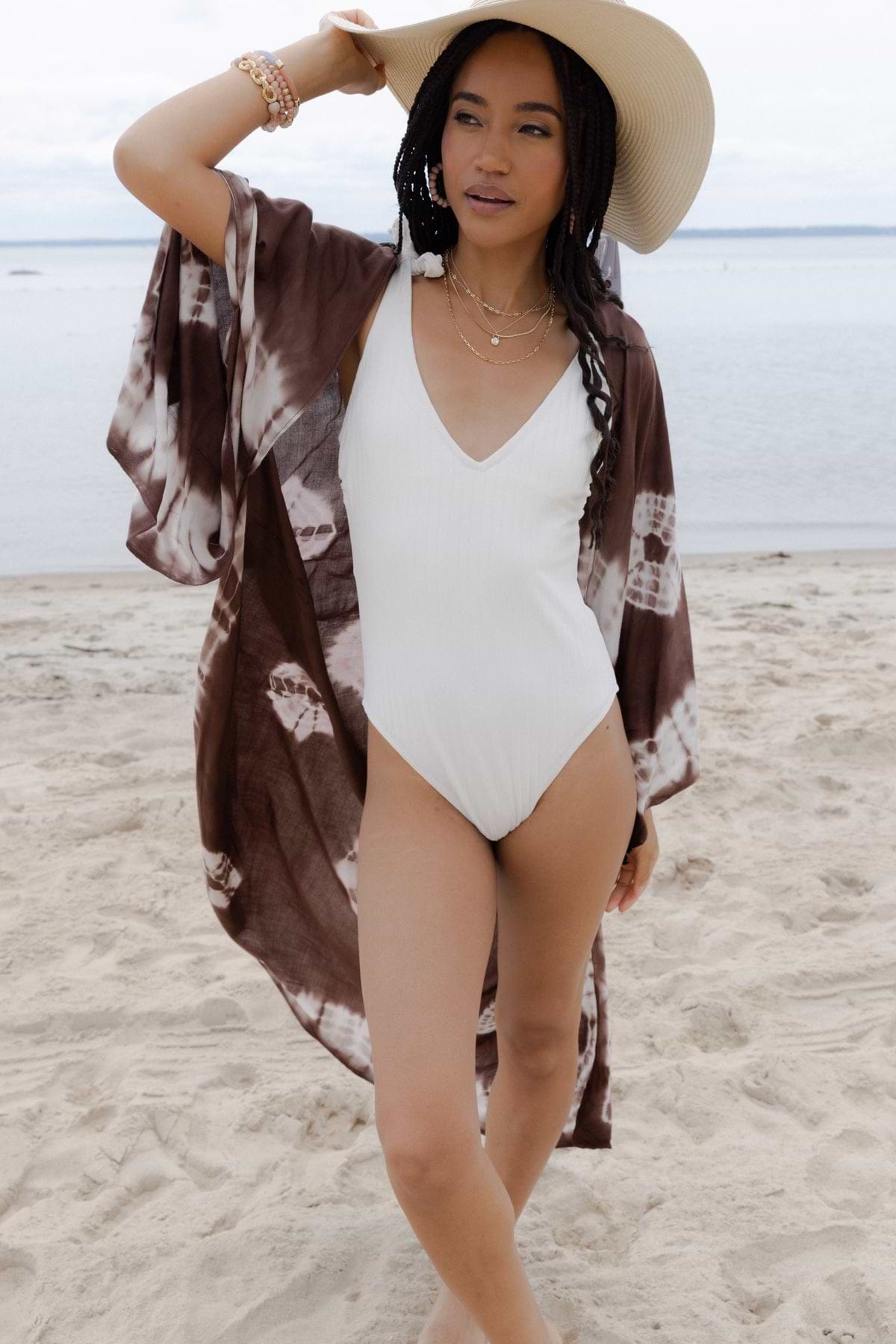 Tie Dye Maxi Kimono - Sienna