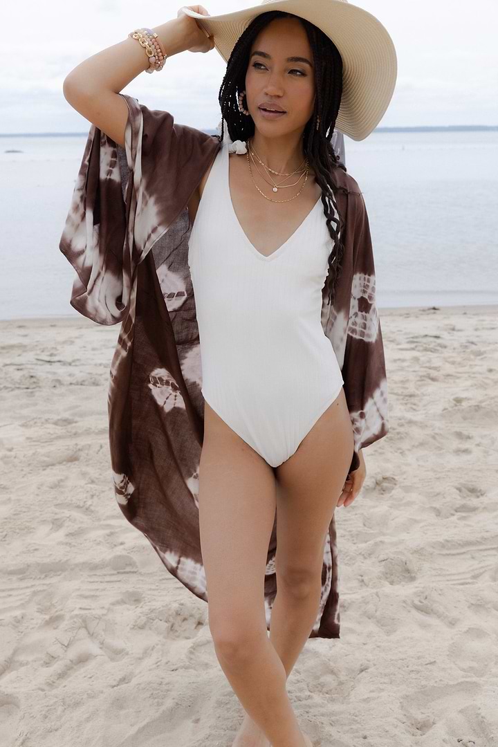 Tie Dye Maxi Kimono - Sienna
