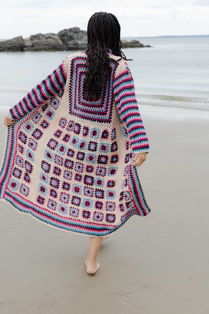 Crochet Cotton Square Kimono