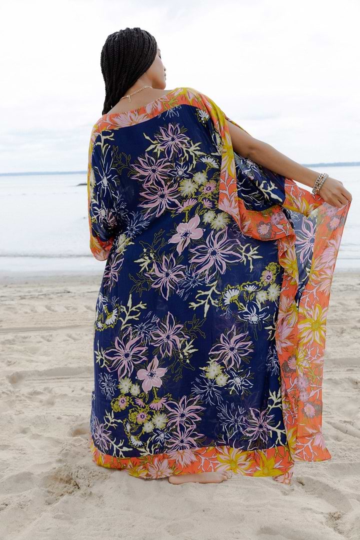 Floral Maxi Kaftan Dress
