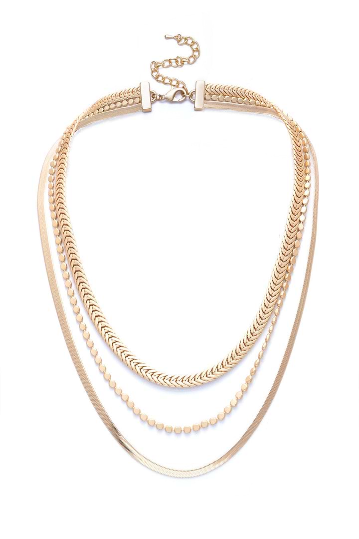 Multi Layer Gold Chain Necklace