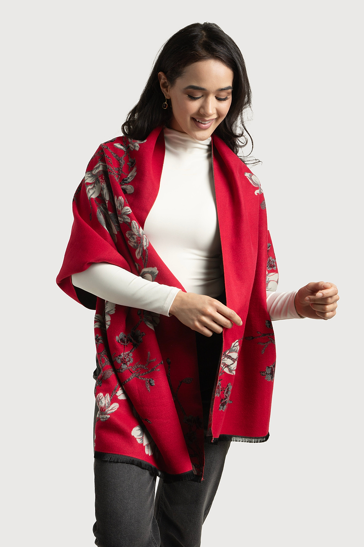 Reversible Scarf - Red