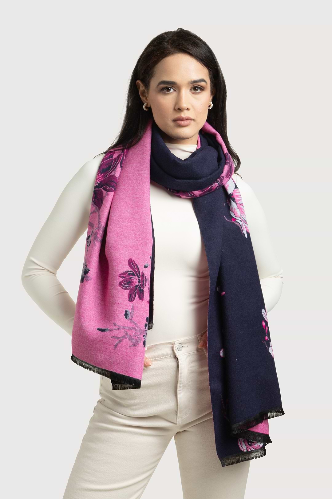 Reversible Scarf - Navy