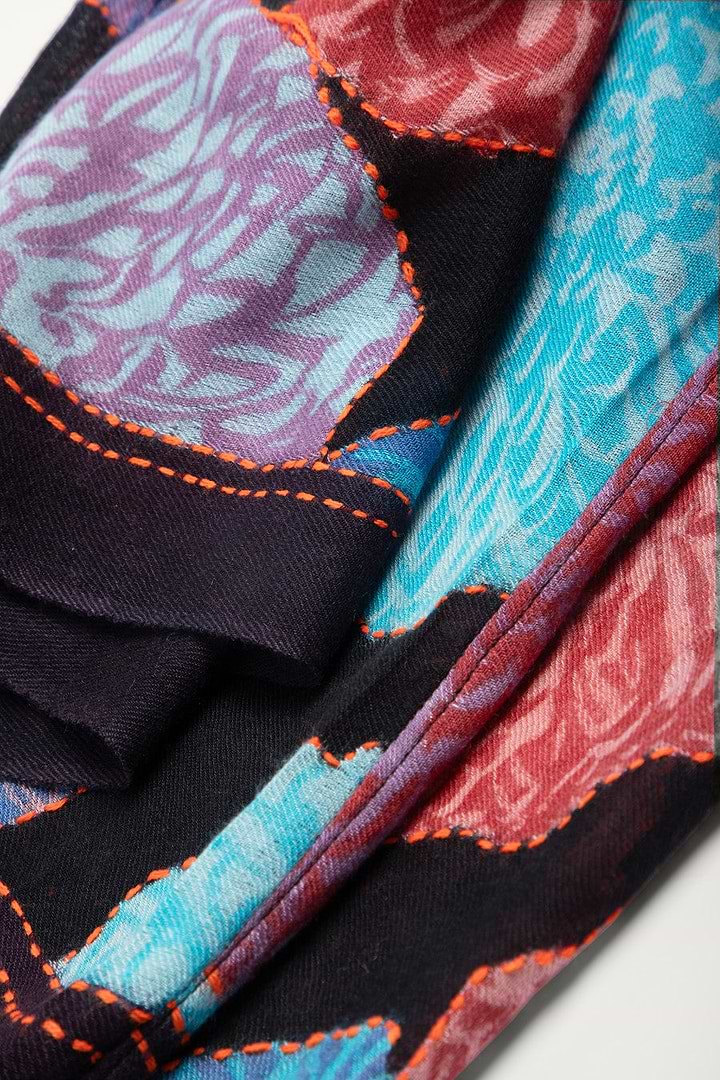 Morado Floral Infinty Scarf - Dark Multi