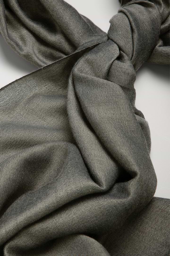 Silk Cotton Scarf - Dark Gray