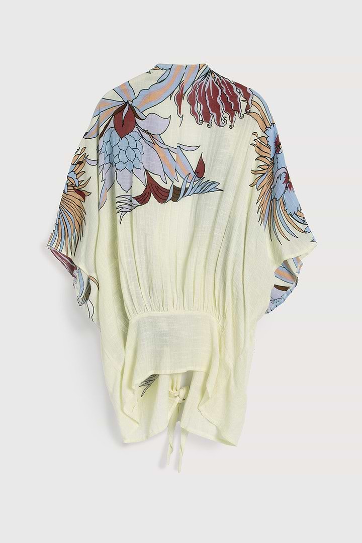 Wildflower Tie Front Kimono