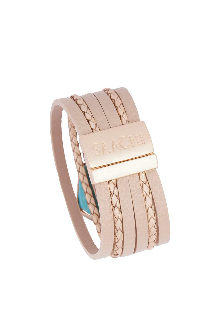 Braided Turquoise Bracelet - Pale Turquoise