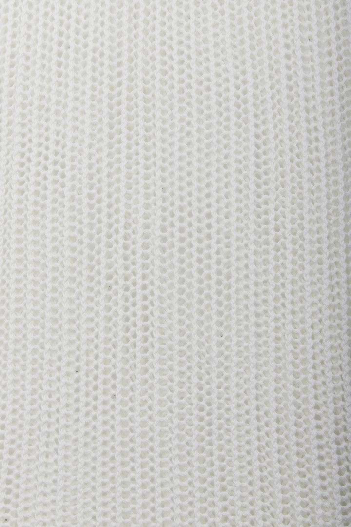 Cotton Crochet Cover Up Split Hem Kaftan - Ivory