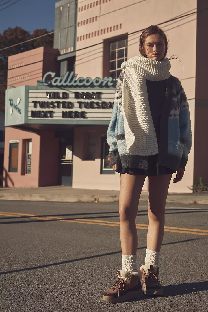 Fair Isle Cardigan Sweater - Blue Multi