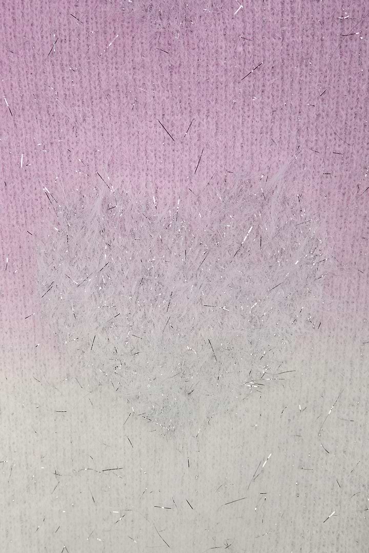 Soft Heart Ombre Cardigan - Lilac