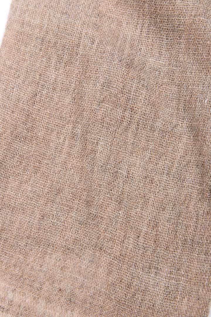 Delicate Wool Scarf dark beige