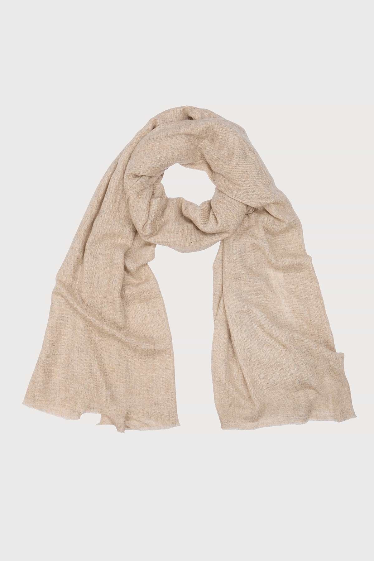 Delicate Wool Scarf light beige