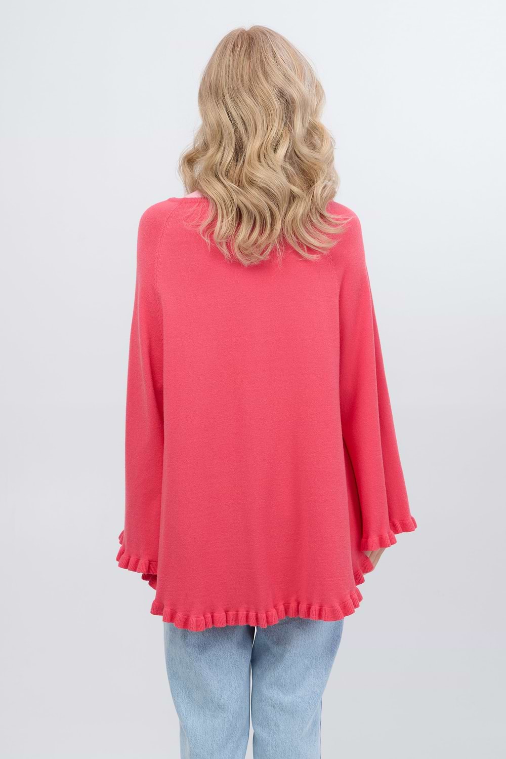 Talia Poncho Light Coral