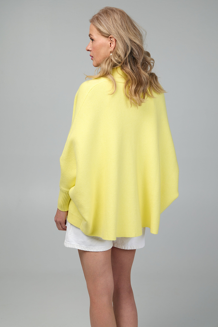 Open Front Oversized Cardigan Sweater - Light Yellow