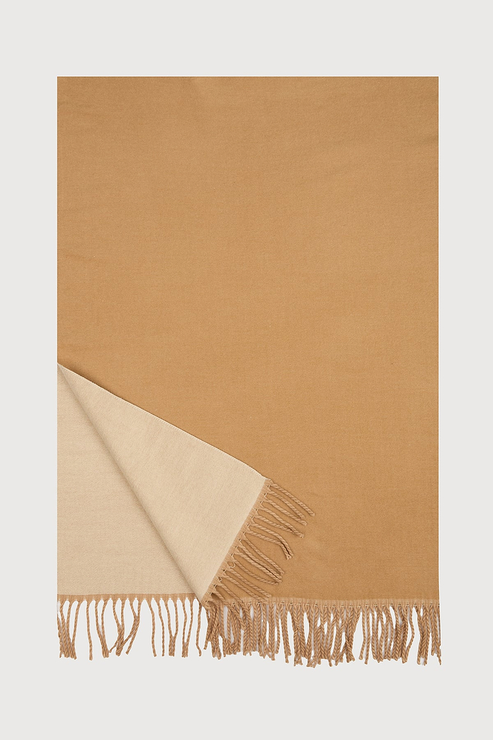 Solid Fringe Reversible Scarf