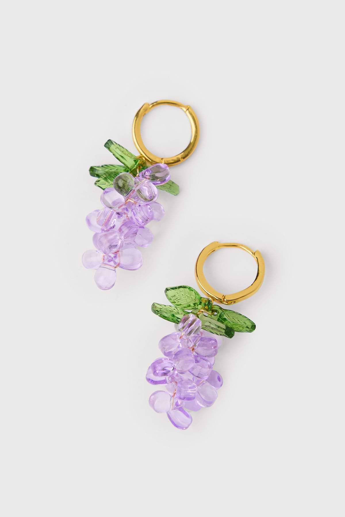 Grape Cluster Huggie Earrings