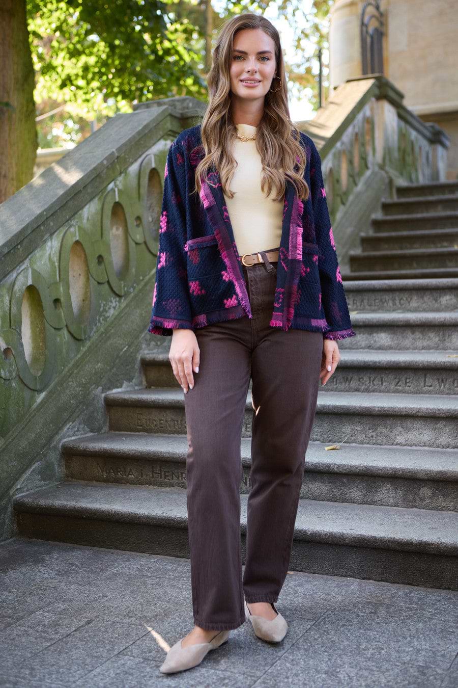 Abstract Bloom Short Jacket